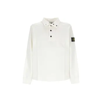STONE ISLAND Long Sleeved Polo Shirt
