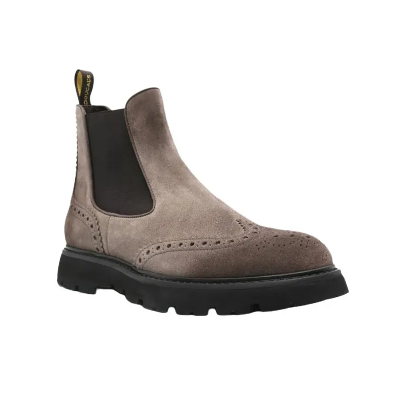 DOUCAL'S Round Toe Slip On Boots-2