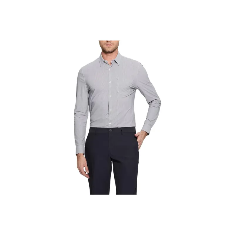 GUESS Sunset Tech-Stretch Shirt Shirt Men's Gray-0