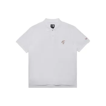 New Era Polo Shirt Unisex White