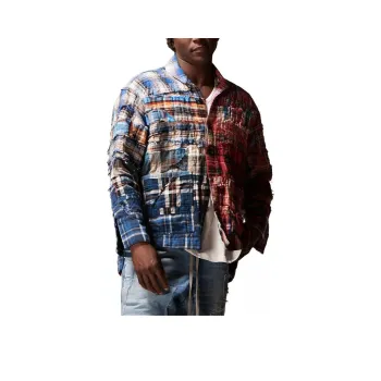 GREG LAUREN Panelled Cotton Jacket