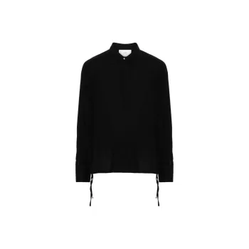 AMIPARIS Long sleeve Twill Polo Shirt