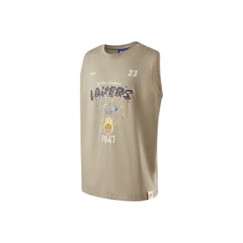 NBA Los Angeles Lakers Team Culture Collection Tank Top Unisex Khaki