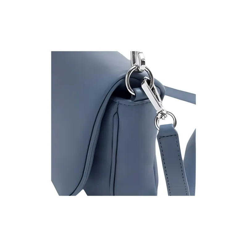 Other Stories Sheepskin Shoulder Bag Small Size Unisex Blue-3