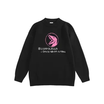 COPPOLELLA Crew Neck Loose Fit Long Sleeved Sweater Unisex