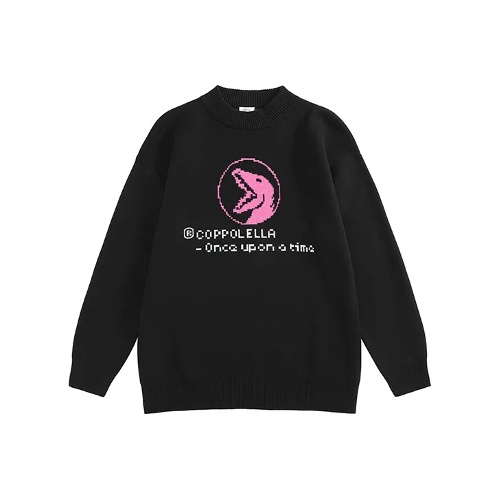 COPPOLELLA Crew Neck Loose Fit Long Sleeved Sweater Unisex-0