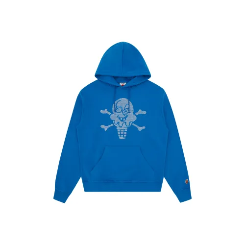 Ice Cream Rhinestone Cones & Bones Popover Hoodie