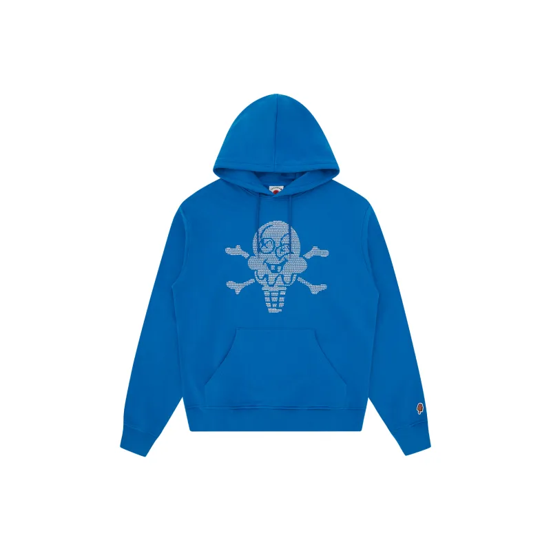 Ice Cream Rhinestone Cones & Bones Popover Hoodie-0