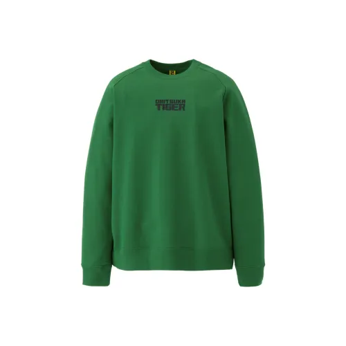 Onitsuka Tiger CREW NECK SWEAT Sweater Unisex Green