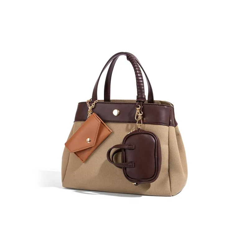 Vigno Canvas Handbag, One Shoulder, Crossbody Bag Women's Multicolor-22