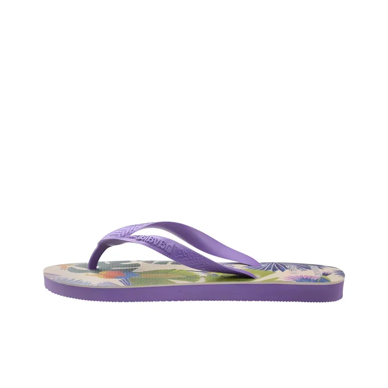 FARM RIO x Havaianas Flip Flops Women's Purple Beige-0