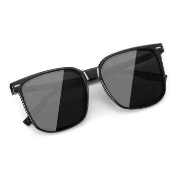 Anxious TR/Memory Plastic Square Sunglasses Unisex