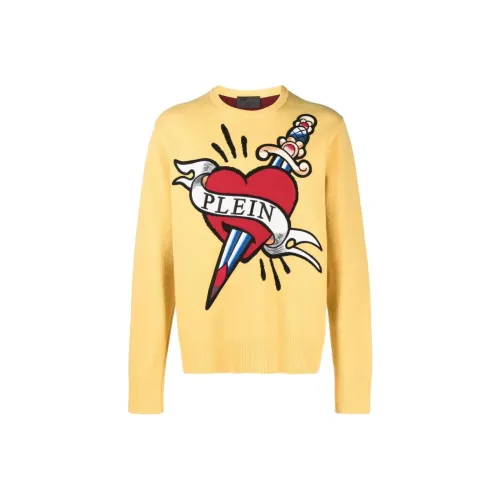 PHILIPP PLEIN Heart & Dagger Intarsia knit Jumper