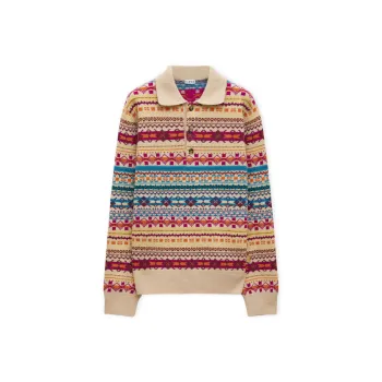 LOEWE Anagram Jacquard Polo Jumper