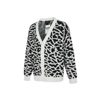 Jordan Fight Heritage Knit Cardigan Asia Sizing White Cement Grey