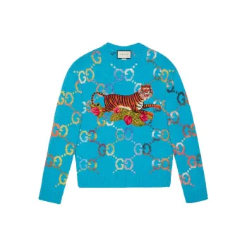 GUCCI Sweaters Men Blue