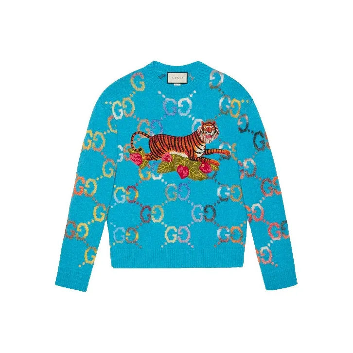 GUCCI Sweaters Men Blue-0