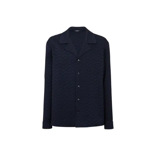 BALMAIN Pb Labyrinth jacquard Pyjama Shirt