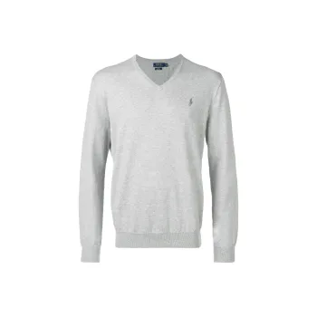 Polo Ralph Lauren Logo Embroidered V neck Jumper