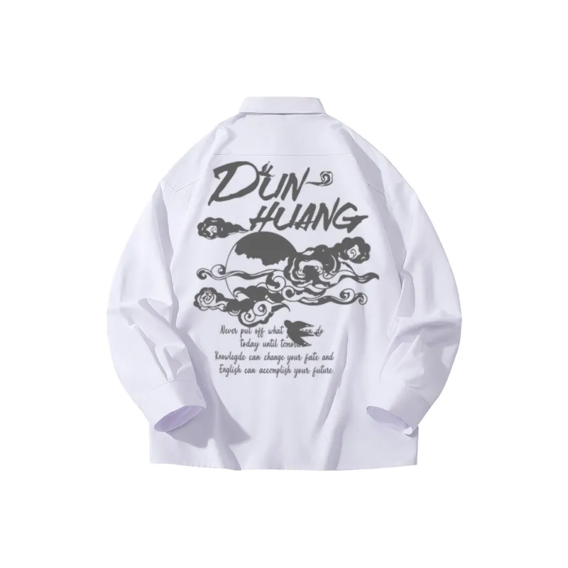 DUNHUANG INSPIRATION Long Sleeved Shirt Unisex-0