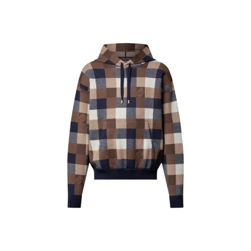 LOUIS VUITTON Damier Cashmere And Wool Blend Hoodie