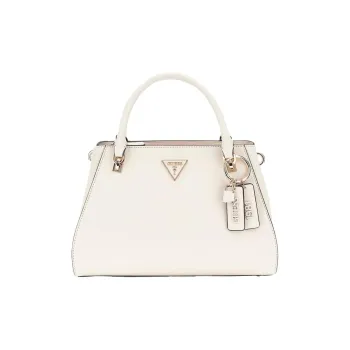 GUESS Noelle Polyurethane One Shoulder Handbag Women's Cream
