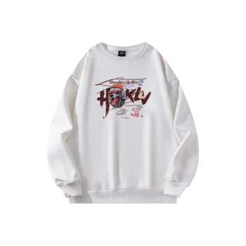 HOKLV Sweatshirts Unisex White