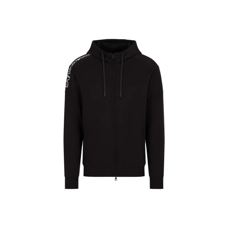 EMPORIO ARMANI Logo Printed Zipped Hoodie-0