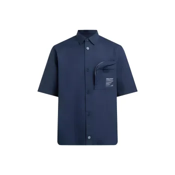 ARMANI EXCHANGEAE Shirt Men's Navy Blue