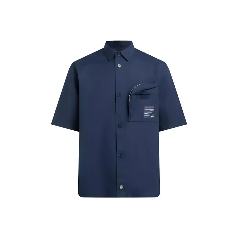 ARMANI EXCHANGEAE Shirt Men's Navy Blue-0