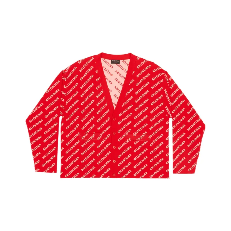 Balenciaga SS22 Loose Fit Knitwear Men's Red-0