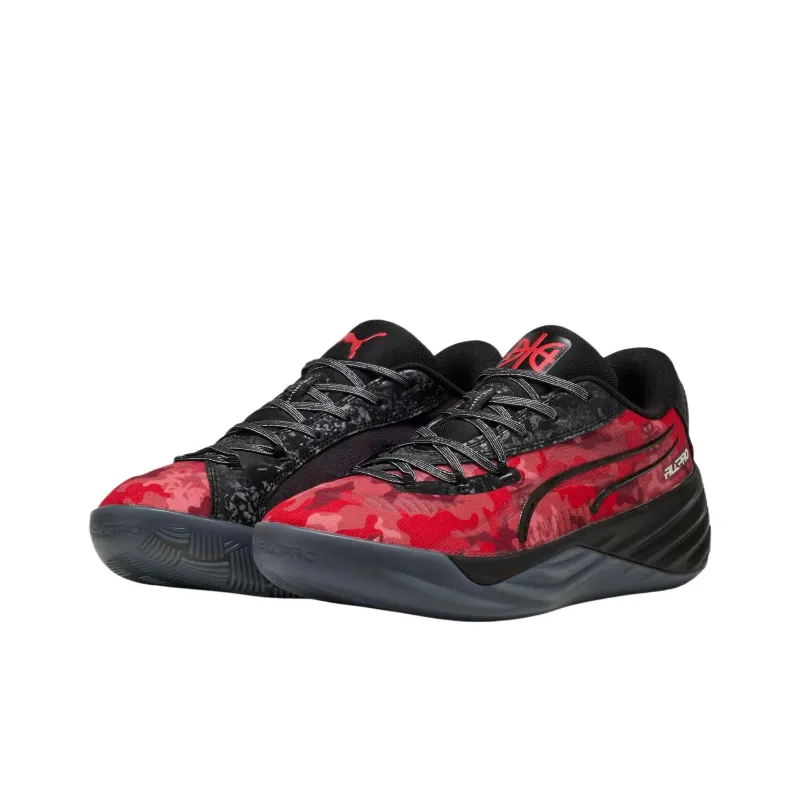 PUMA All Pro Nitro DA Lightweight Low Top Basketball Shoes Men's Red-2