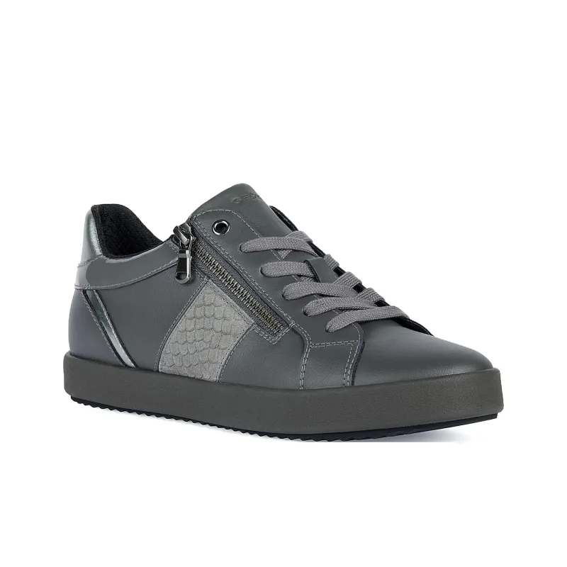 GEOX Blomiee Low Top Skateboard Shoes Women's Gray-1
