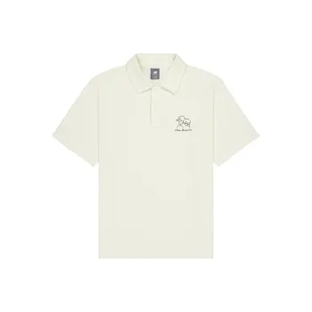 New Balance Centripetal Life Illustration Series Polo Shirt Unisex Ivory White