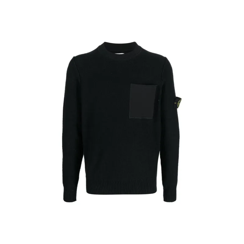 STONE ISLAND Compass Patch Crew Neck Sweater-0