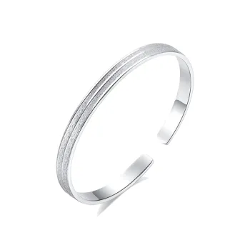 IDEAL 999 Fine Silver Bangles Unisex