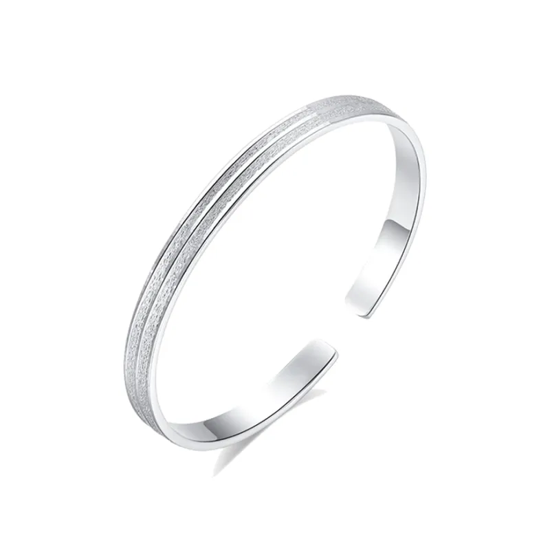 IDEAL 999 Fine Silver Bangles Unisex-0