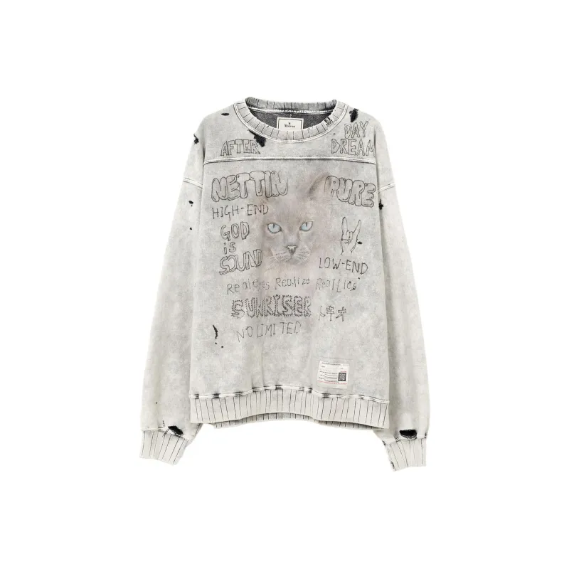 Maison Mihara Yasuhiro Bleached Sweatshirt-0