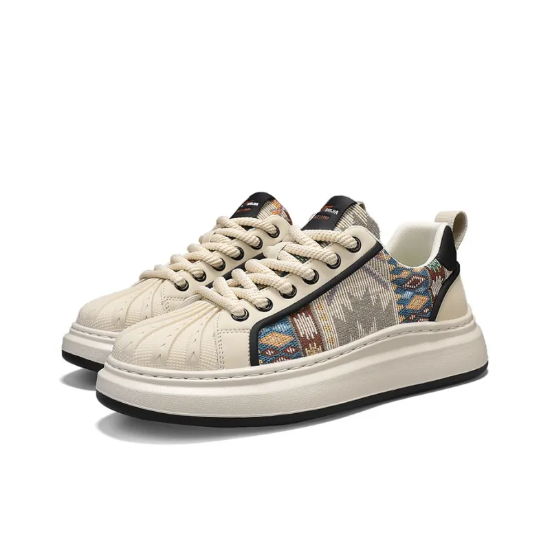 G.N.SHIJIA Slip Resistant, Abrasion Resistant, Breathable, Height Increasing Low Top Skateboard Shoes Men's-10