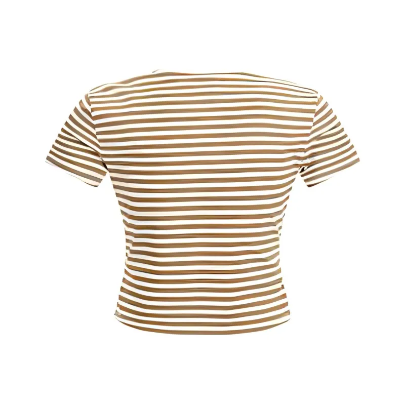 GUESS Crop Tops Women's White Stripes-1