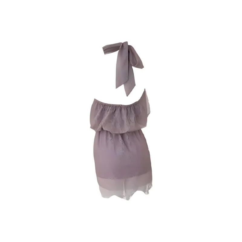 Fashion Sleeveless Dress Women's Dreamy Purple-1