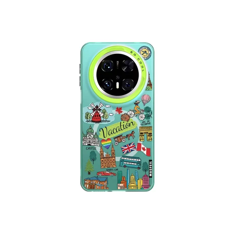 Marsfield Acrylic Material Magnetic Case Freedom Travel Phone Cases Compatibility Huawei Mate 70/60/50 Pro-2