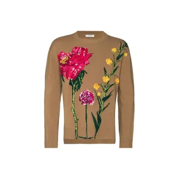 Valentino Flowersity Intarsia Knit Sweater