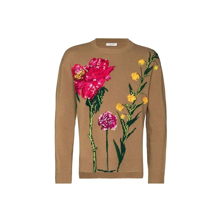 Valentino Flowersity Intarsia Knit Sweater-0