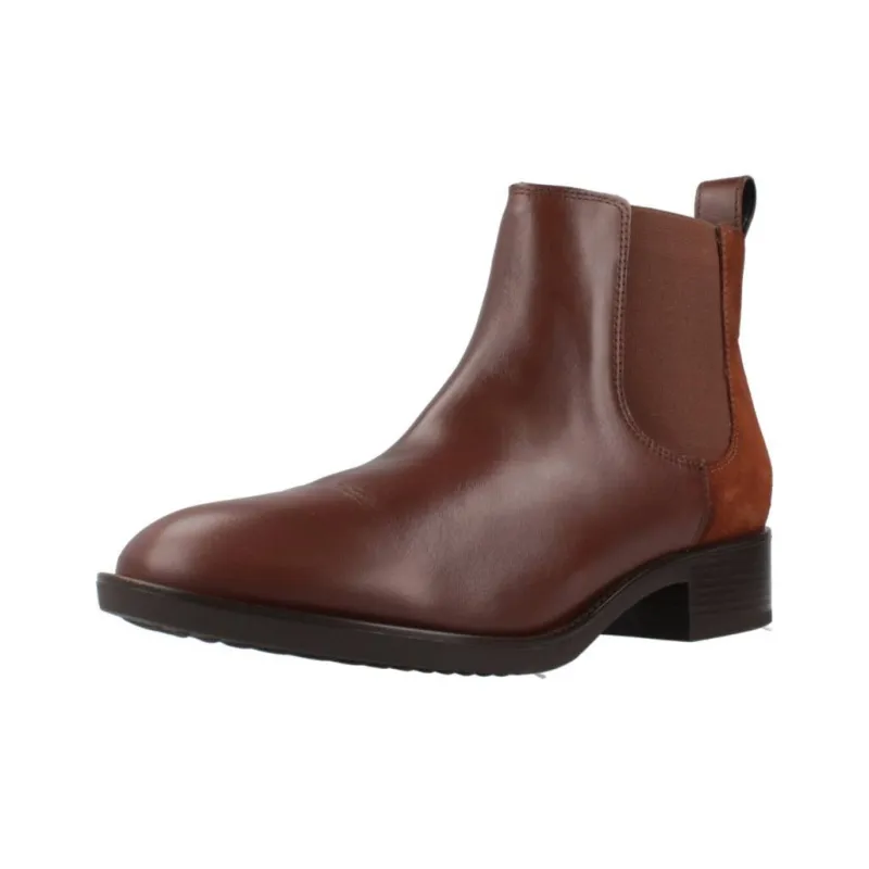 GEOX D Felicity Chelsea Boots Women's Brown-2