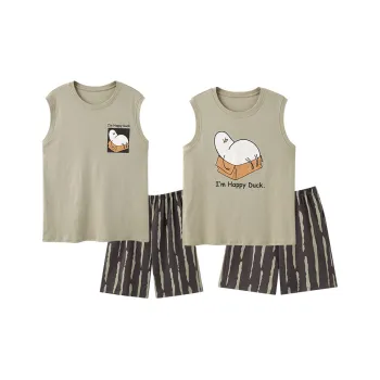 Qiao Ni Tong Unisex Pajama Sets