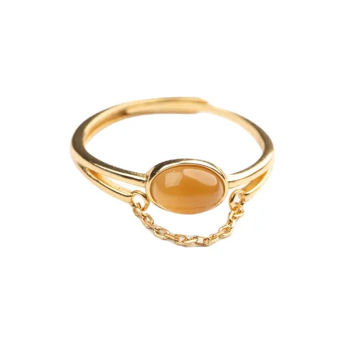 Xianyuan Hetian Jade Rings Sugar Jade Unisex