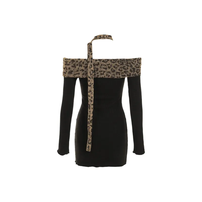 Long Sleeved Dress Women's Black-1