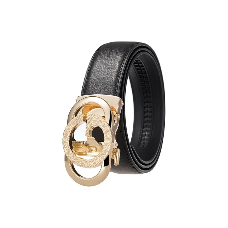 YUZHAOLIN Cow Leather Belts Men's Width 3.5CM-1