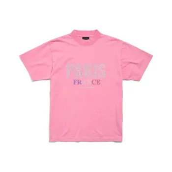 Balenciaga Logo Embroidered Mockneck T Shirt